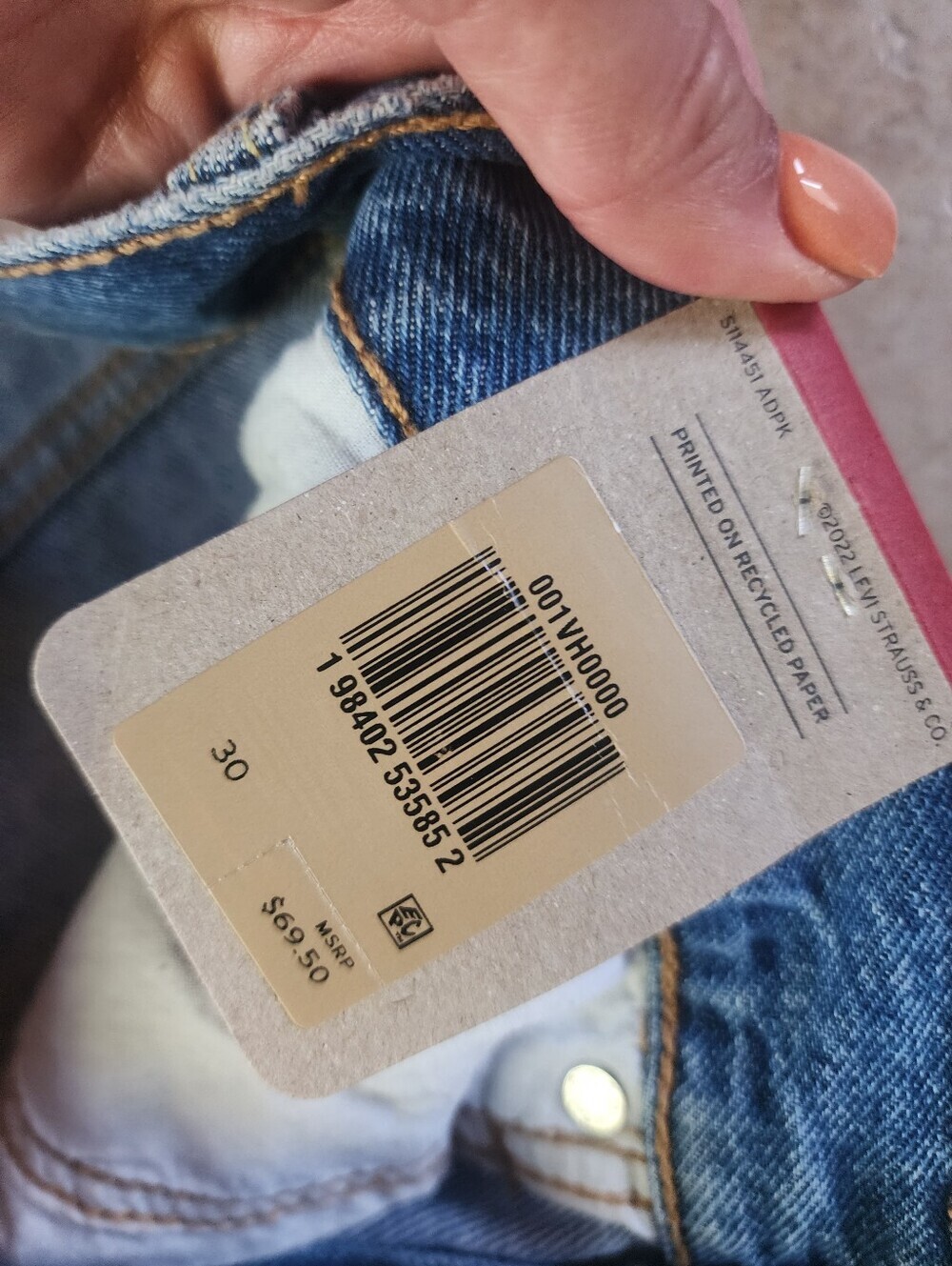 Levi's Denim Jean Skirt - Picture 3 of 5